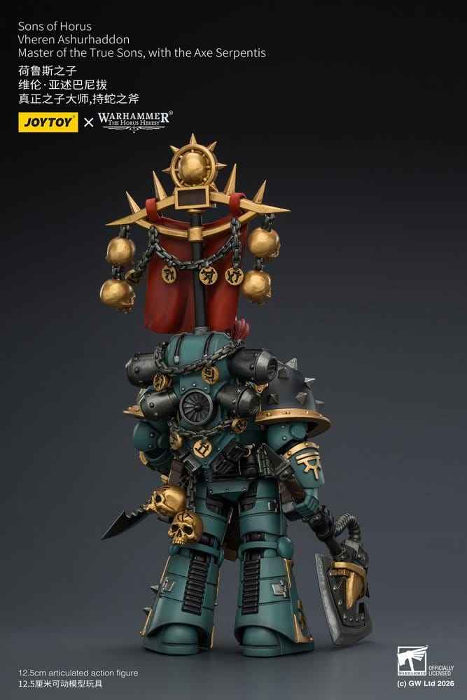 Warhammer The Horus Heresy Actionfigur Sons of Horus Vheren Ashurhaddon Mästare av de Sanna Sönerna 13 cm