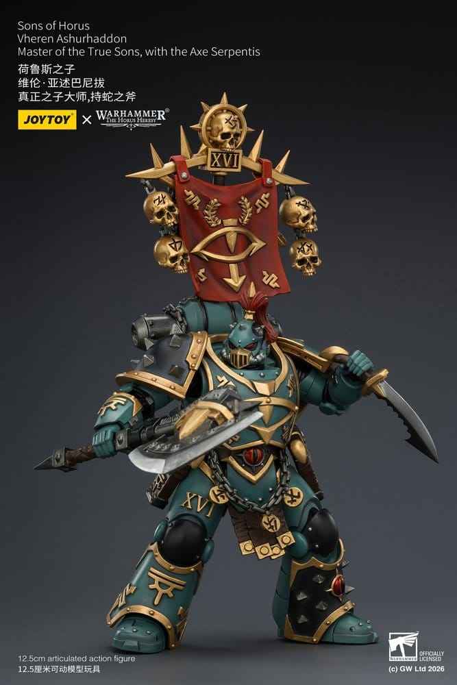 Warhammer The Horus Heresy Actionfigur Sons of Horus Vheren Ashurhaddon Mästare av de Sanna Sönerna 13 cm