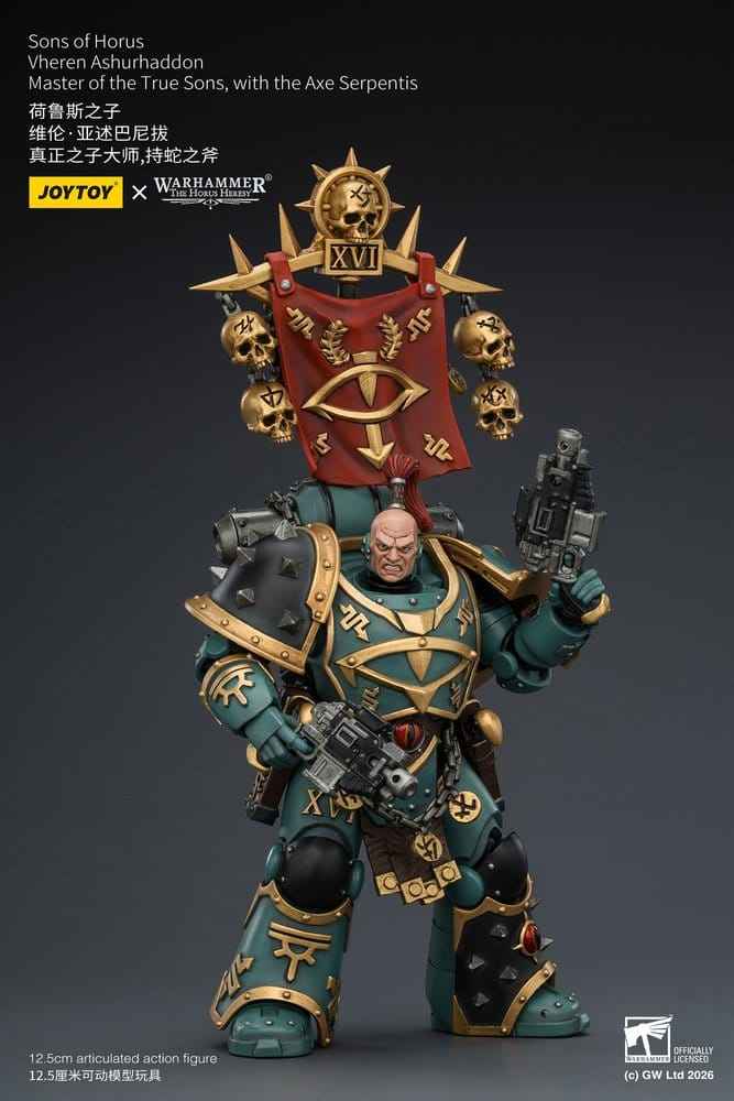 Warhammer The Horus Heresy Actionfigur Sons of Horus Vheren Ashurhaddon Mästare av de Sanna Sönerna 13 cm