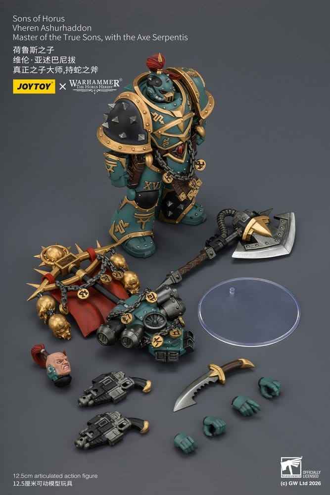 Warhammer The Horus Heresy Actionfigur Sons of Horus Vheren Ashurhaddon Mästare av de Sanna Sönerna 13 cm