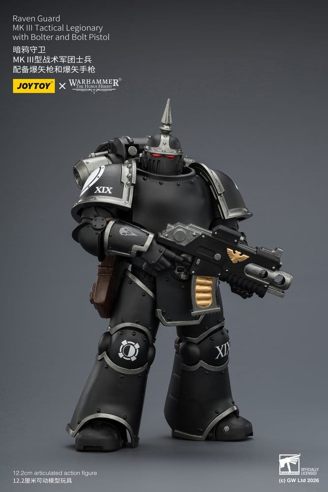 Warhammer 40,000 Actionfigur Raven Guard MK III Taktisk Legionär 12 cm