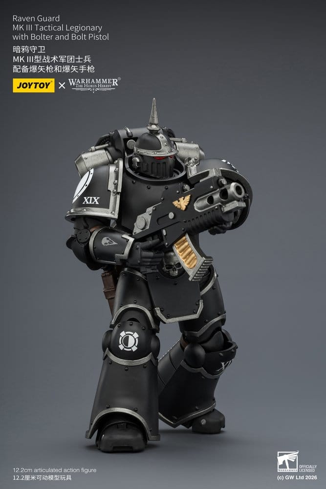 Warhammer 40,000 Actionfigur Raven Guard MK III Taktisk Legionär 12 cm