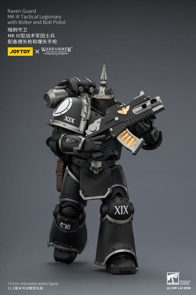 Warhammer 40,000 Actionfigur Raven Guard MK III Taktisk Legionär 12 cm