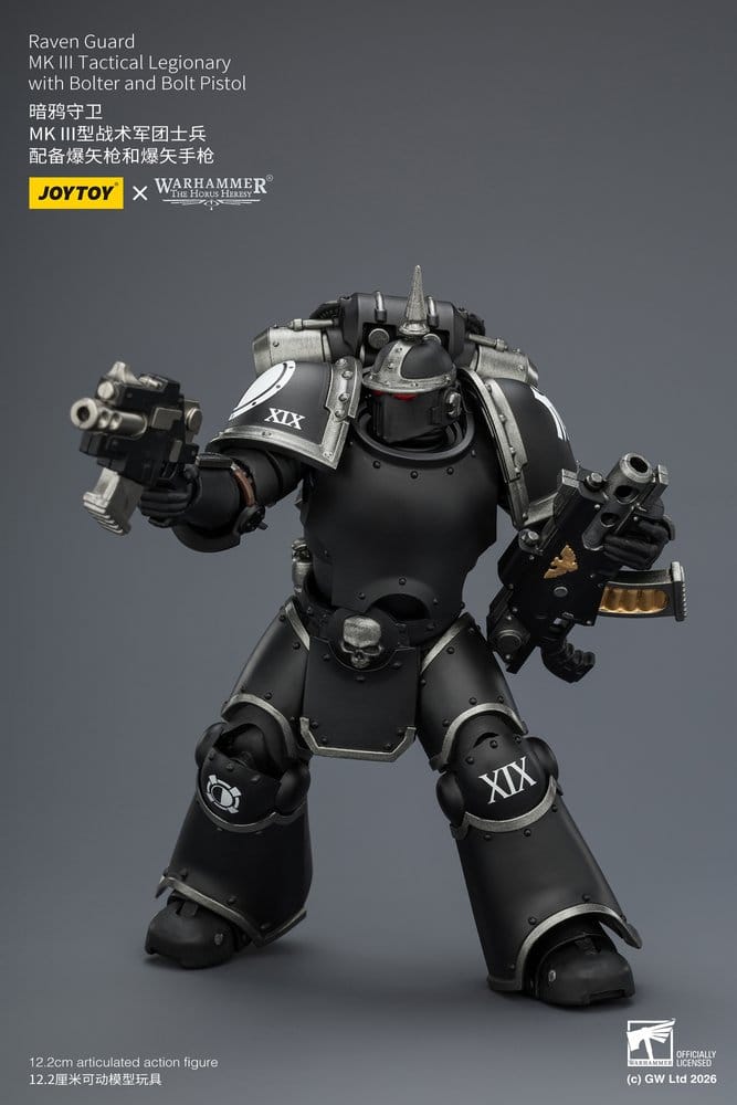 Warhammer 40,000 Actionfigur Raven Guard MK III Taktisk Legionär 12 cm