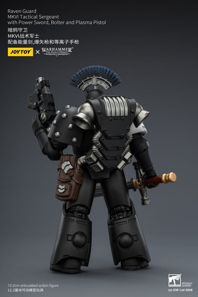 Warhammer 40,000 Actionfigur Raven Guard MkVI Taktisk Sergent 12 cm