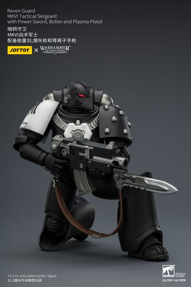 Warhammer 40,000 Actionfigur Raven Guard MkVI Taktisk Sergent 12 cm