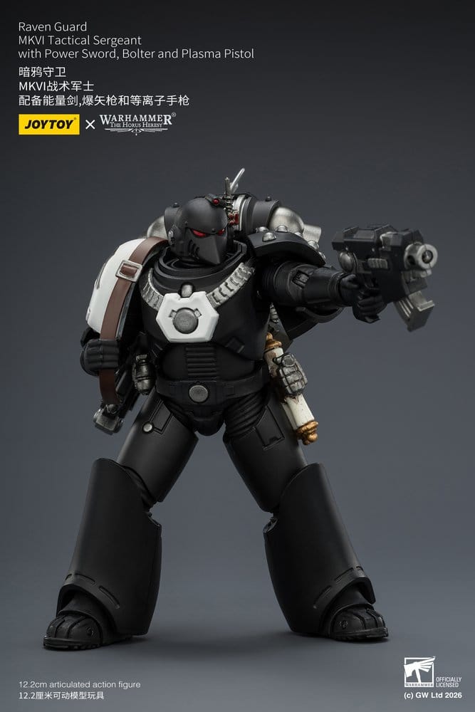 Warhammer 40,000 Actionfigur Raven Guard MkVI Taktisk Sergent 12 cm