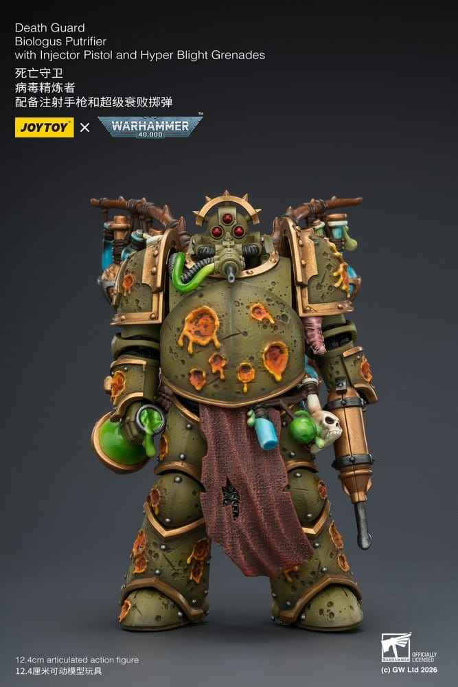 Warhammer 40,000 Actionfigur Death Guard Biologus Putrifier 12 cm