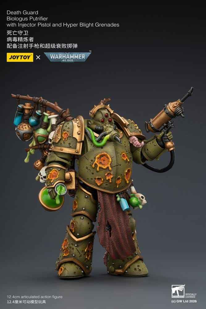 Warhammer 40,000 Actionfigur Death Guard Biologus Putrifier 12 cm