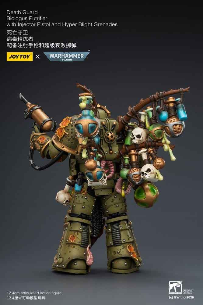 Warhammer 40,000 Actionfigur Death Guard Biologus Putrifier 12 cm