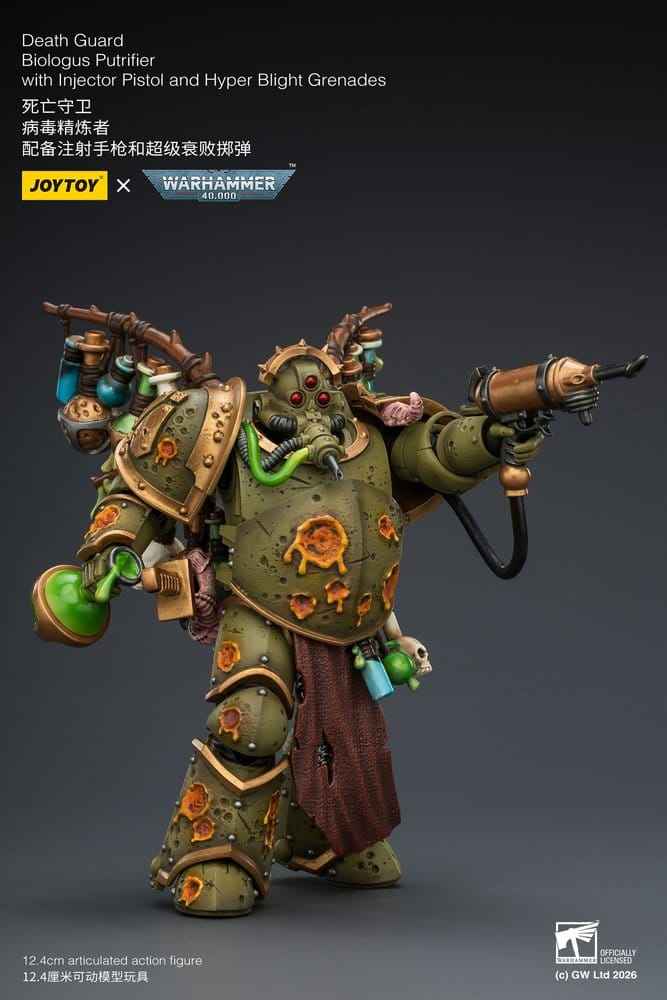 Warhammer 40,000 Actionfigur Death Guard Biologus Putrifier 12 cm