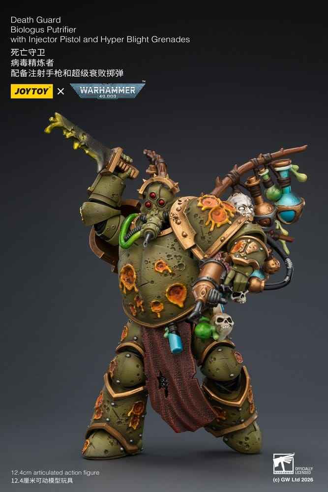 Warhammer 40,000 Actionfigur Death Guard Biologus Putrifier 12 cm