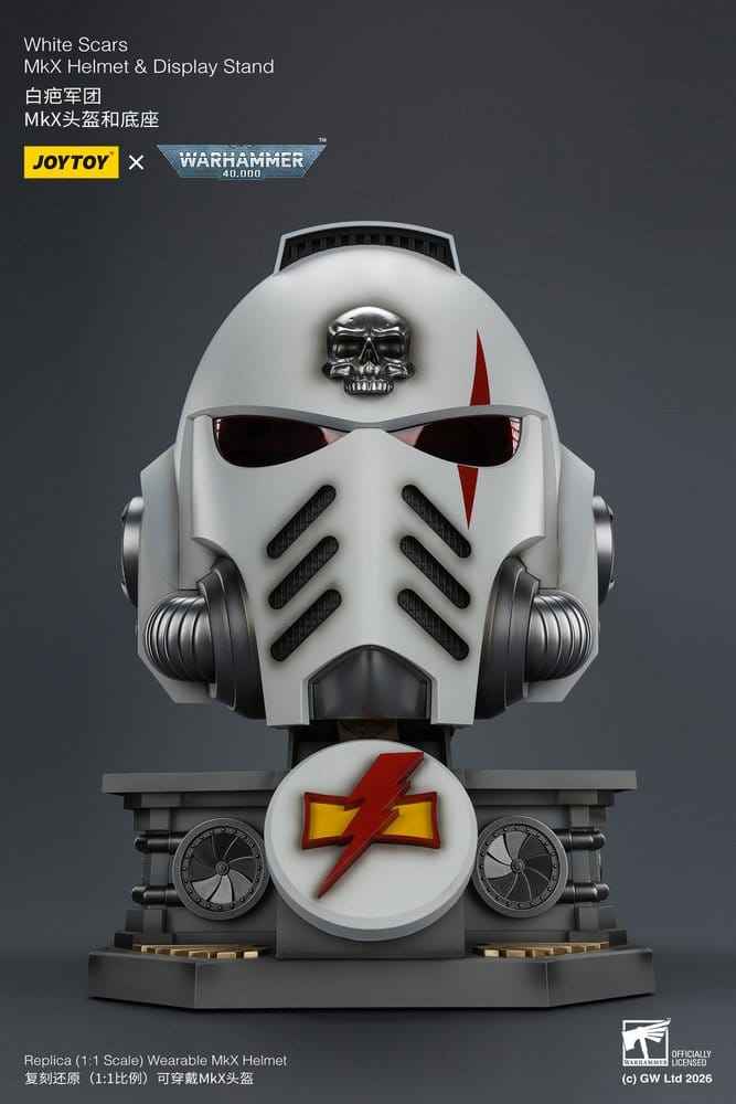 Warhammer 40,000 Hjälm med Displayställ White Scars MkX 44 cm