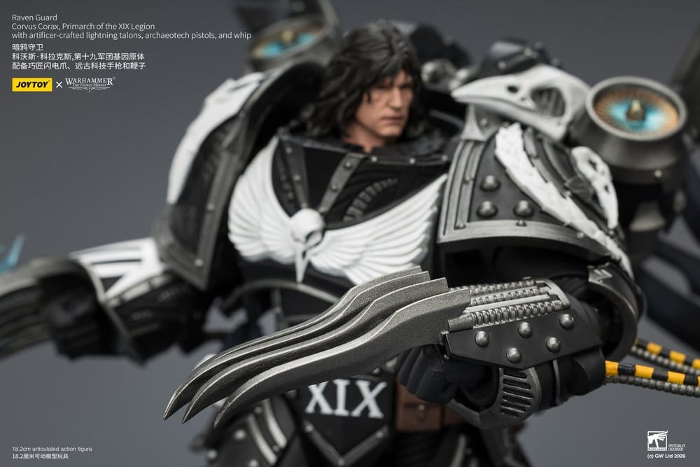 Warhammer 40,000 Actionfigur Raven Guard Corvus Corax, Primarch för XIX Legionen 18 cm
