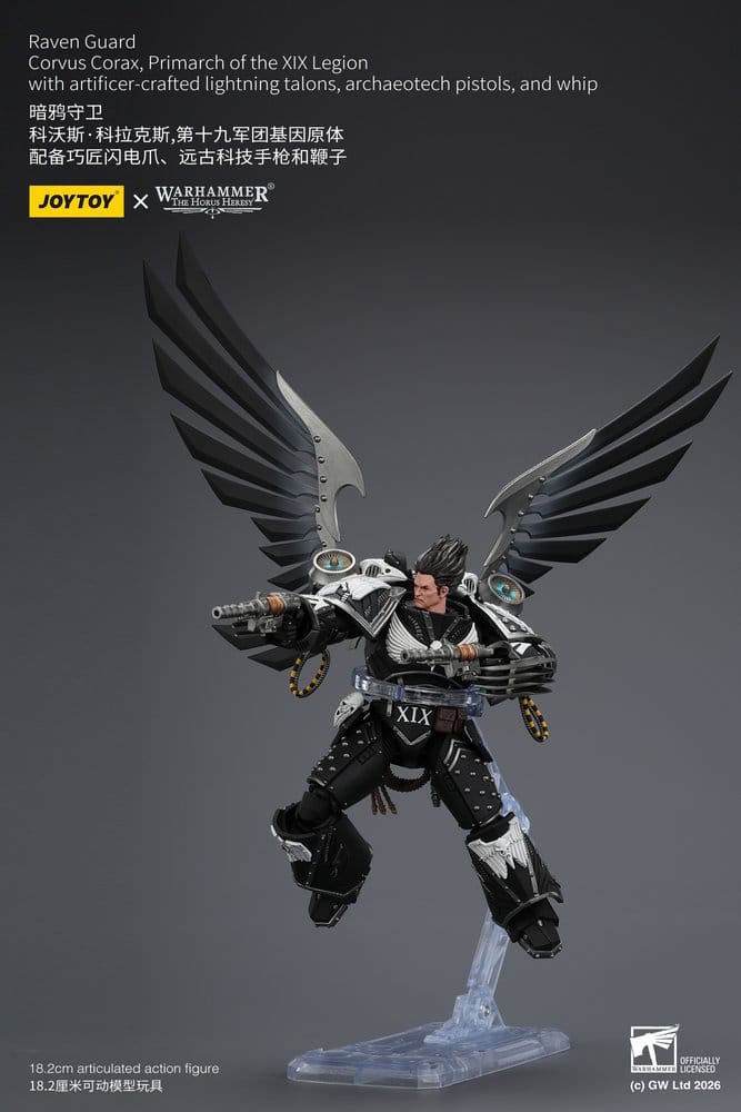 Warhammer 40,000 Actionfigur Raven Guard Corvus Corax, Primarch för XIX Legionen 18 cm