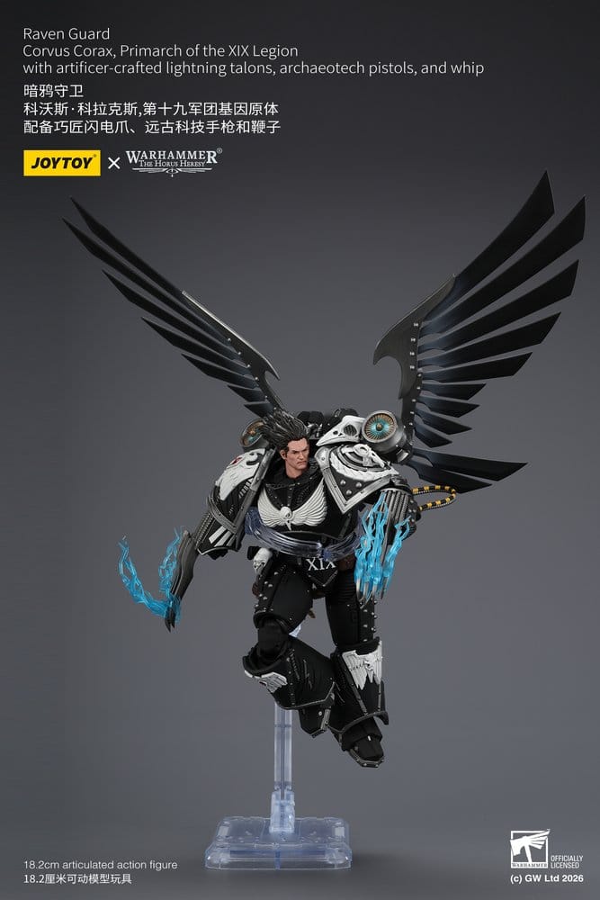 Warhammer 40,000 Actionfigur Raven Guard Corvus Corax, Primarch för XIX Legionen 18 cm