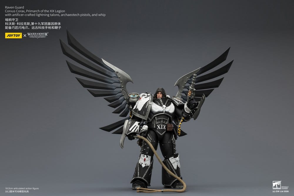 Warhammer 40,000 Actionfigur Raven Guard Corvus Corax, Primarch för XIX Legionen 18 cm