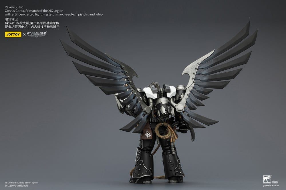 Warhammer 40,000 Actionfigur Raven Guard Corvus Corax, Primarch för XIX Legionen 18 cm