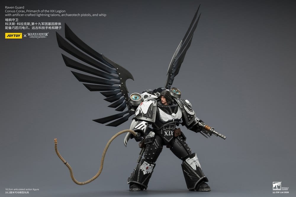 Warhammer 40,000 Actionfigur Raven Guard Corvus Corax, Primarch för XIX Legionen 18 cm