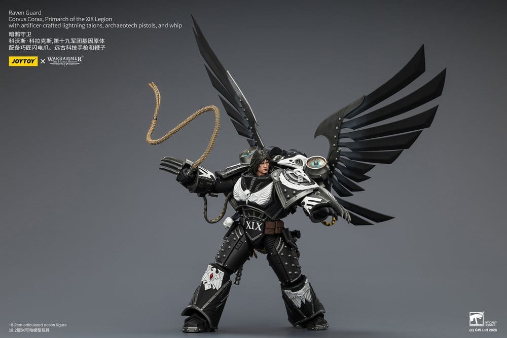 Warhammer 40,000 Actionfigur Raven Guard Corvus Corax, Primarch för XIX Legionen 18 cm