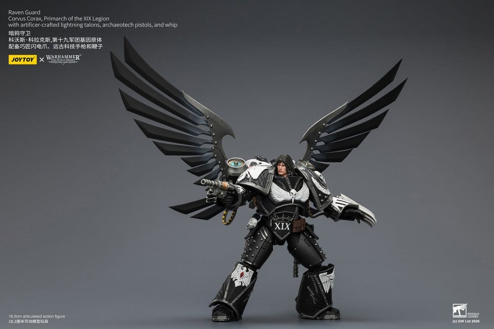 Warhammer 40,000 Actionfigur Raven Guard Corvus Corax, Primarch för XIX Legionen 18 cm