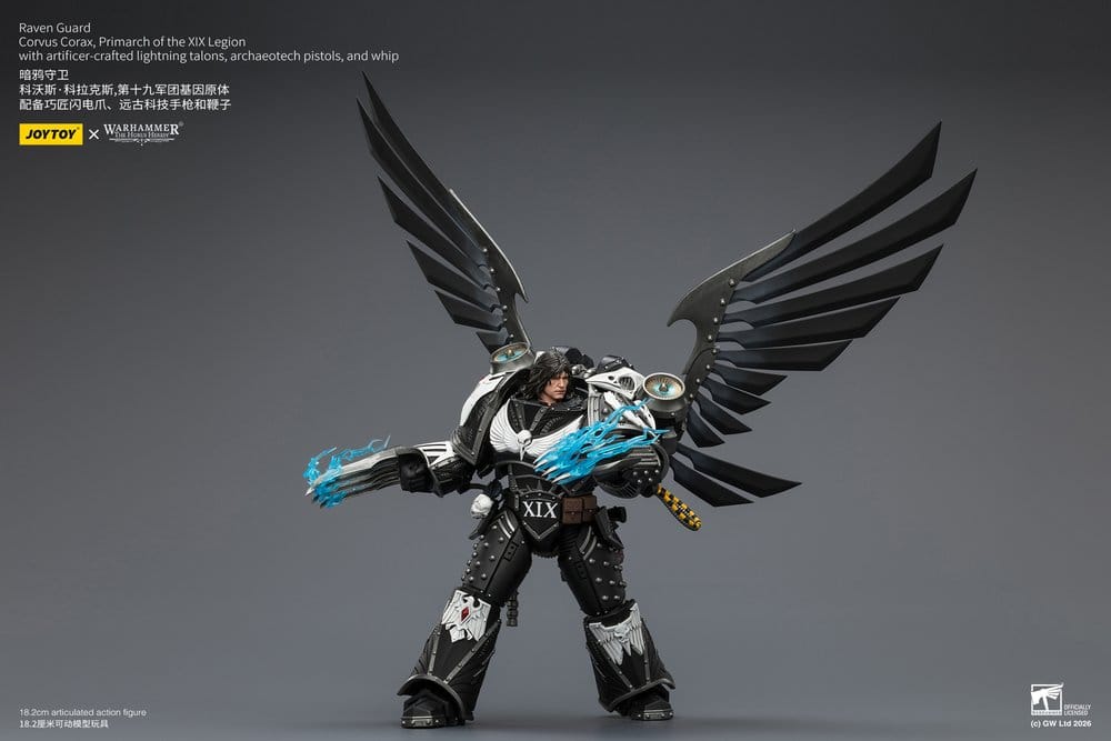 Warhammer 40,000 Actionfigur Raven Guard Corvus Corax, Primarch för XIX Legionen 18 cm