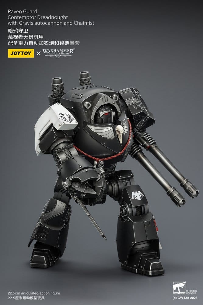 Warhammer 40,000 Actionfigur Raven Guard Contemptor Dreadnought 23 cm