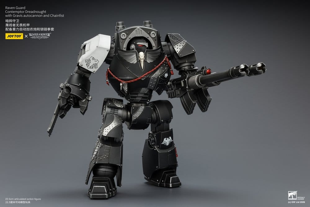 Warhammer 40,000 Actionfigur Raven Guard Contemptor Dreadnought 23 cm