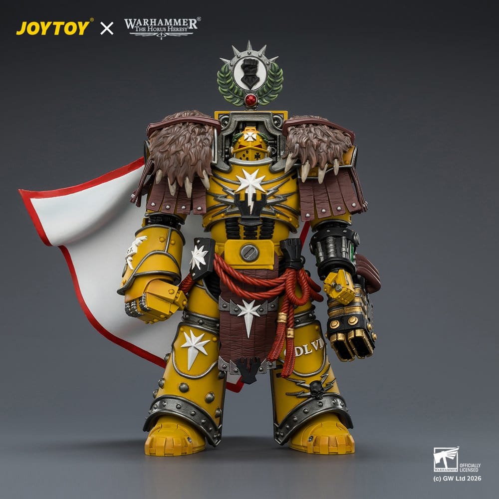 Warhammer Actionfigur Imperial Fists Lord Castellan Evander Garrius, Tyrannen av Cthonia 14 cm