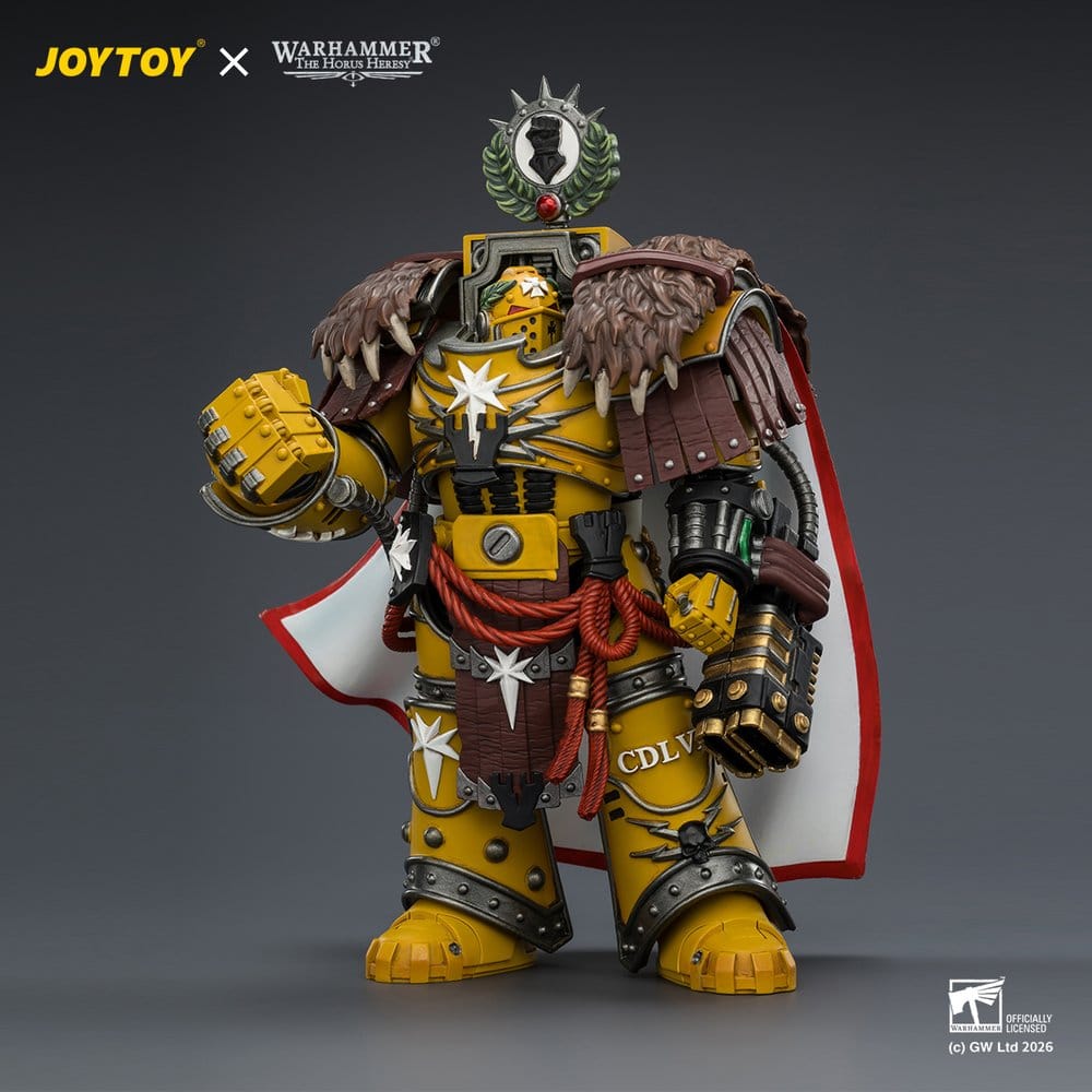 Warhammer Actionfigur Imperial Fists Lord Castellan Evander Garrius, Tyrannen av Cthonia 14 cm