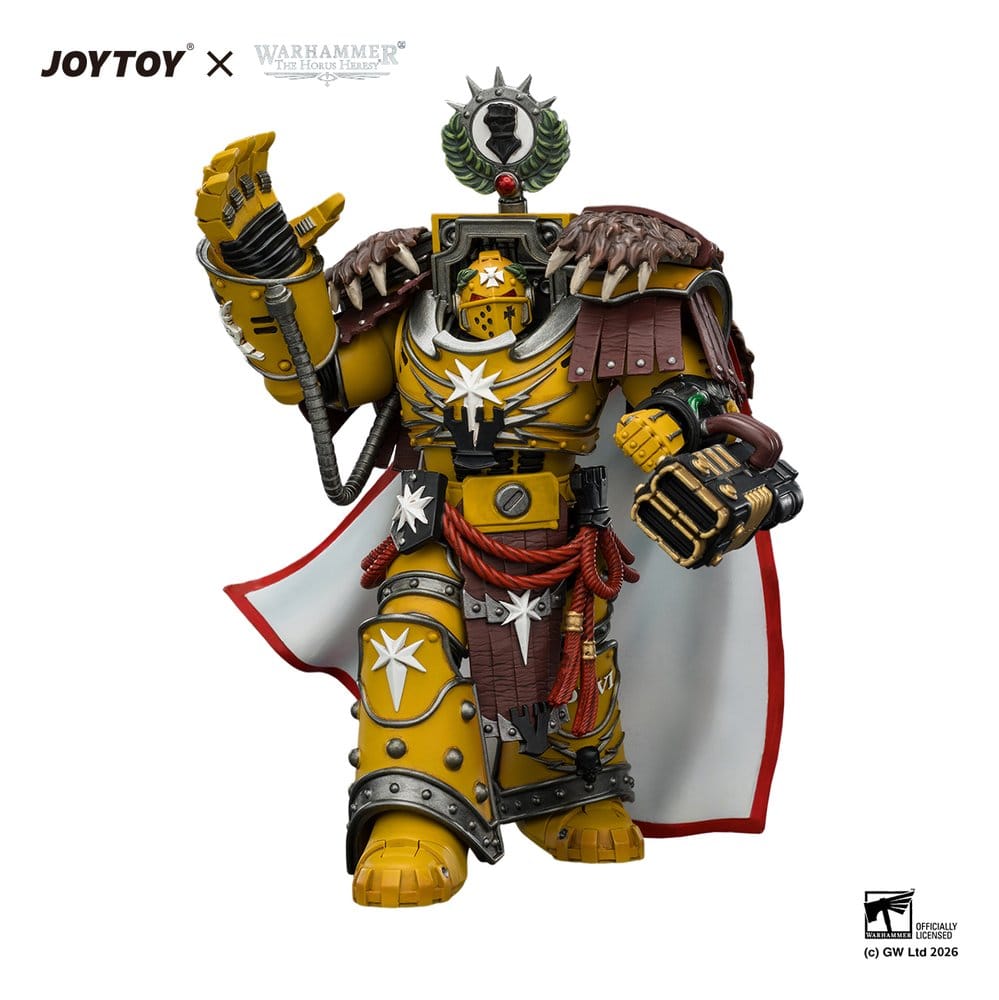 Warhammer Actionfigur Imperial Fists Lord Castellan Evander Garrius, Tyrannen av Cthonia 14 cm