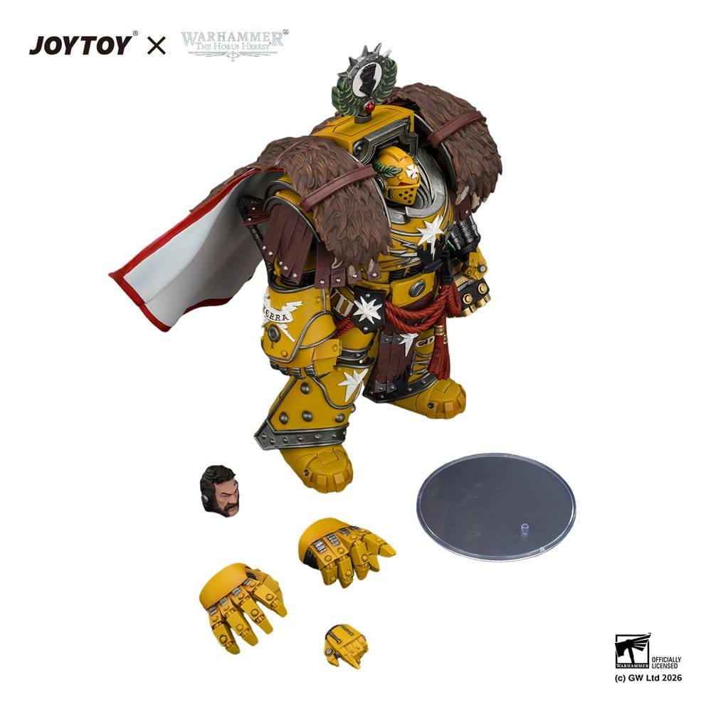 Warhammer Actionfigur Imperial Fists Lord Castellan Evander Garrius, Tyrannen av Cthonia 14 cm
