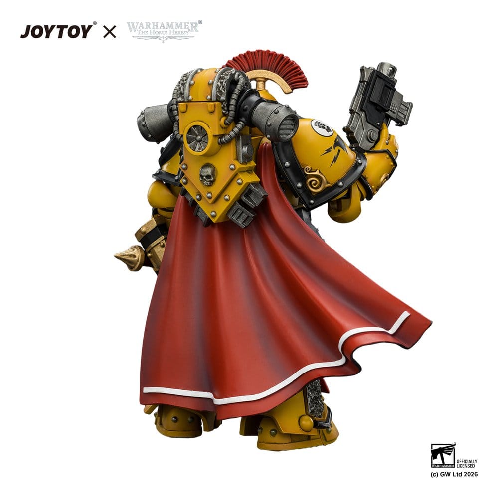 Warhammer Actionfigur Imperial Fists Legion Praetor i Mk III Rustning 13 cm