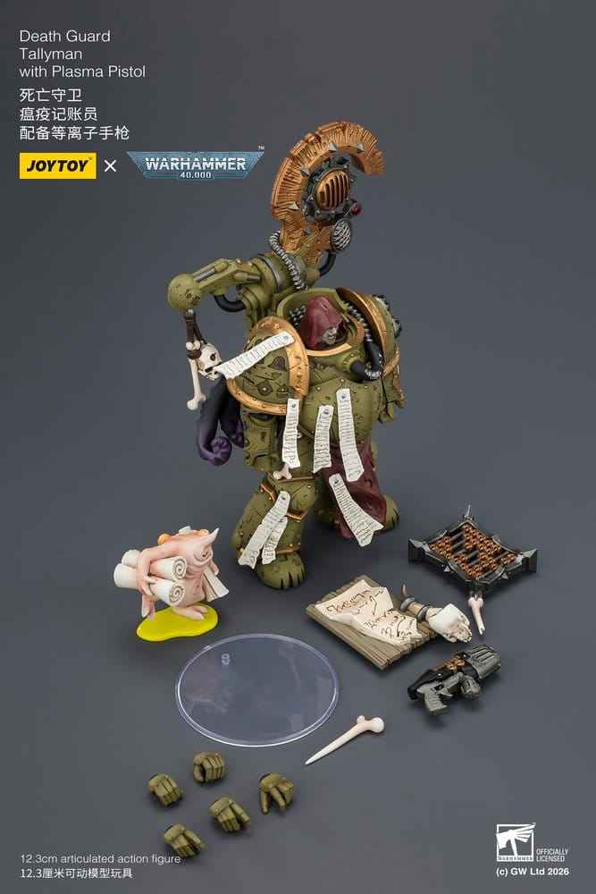 Warhammer 40,000 Actionfigur Death Guard Tallyman 12 cm