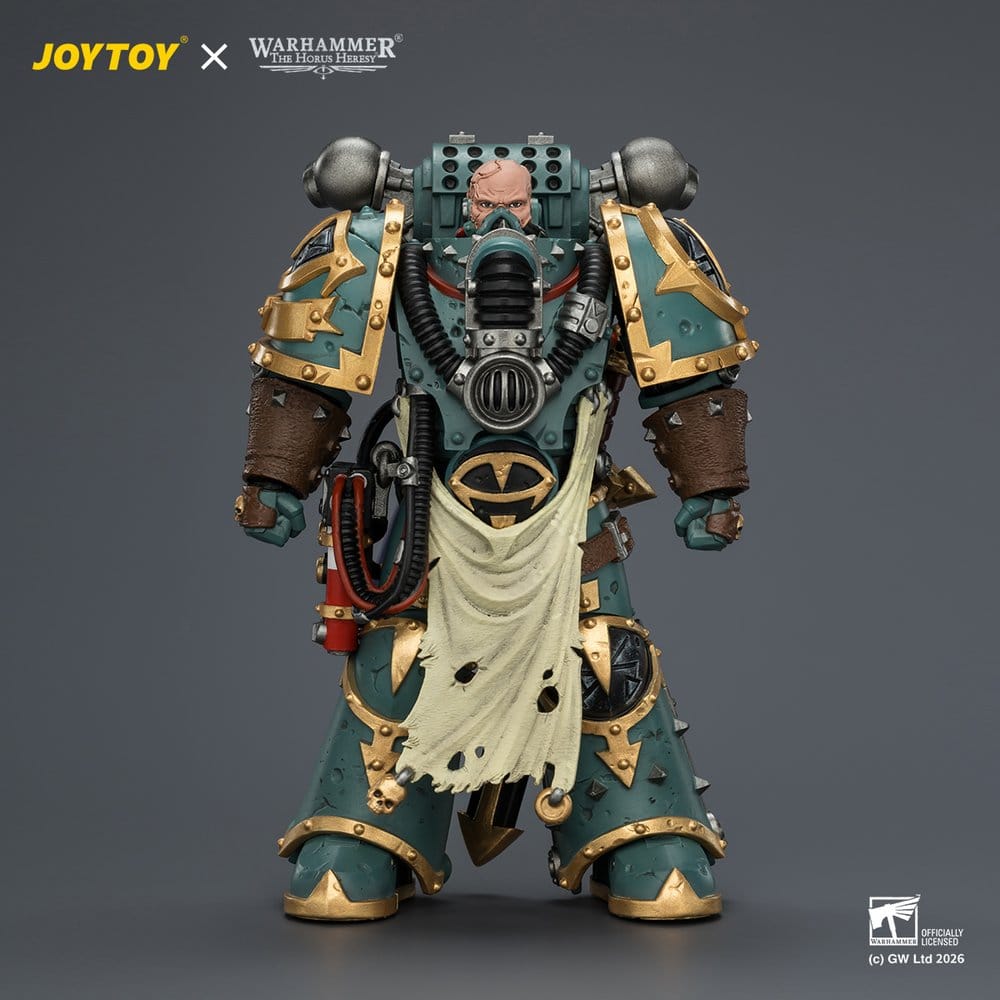 Warhammer Actionfigur Sons of Horus Maloghurst den Förvridne, Warmasterns Adjutant 13 cm