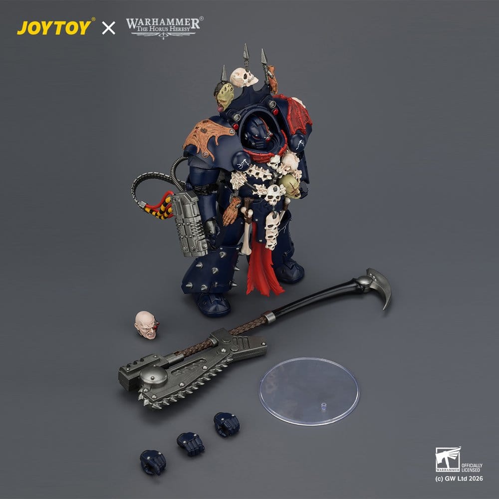 Warhammer The Horus Heresy Actionfigur Night Lords Legion Pretor i Tartaros Terminatorrustning 14 cm