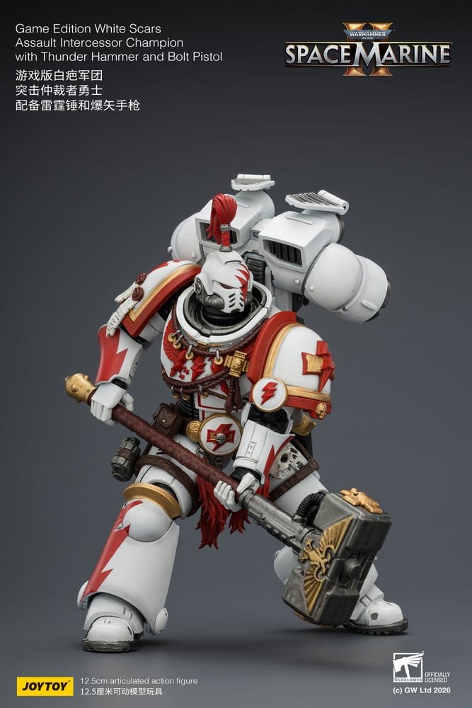 Warhammer Actionfigur Spelledition White Scars Assault Intercessor Champion 13 cm