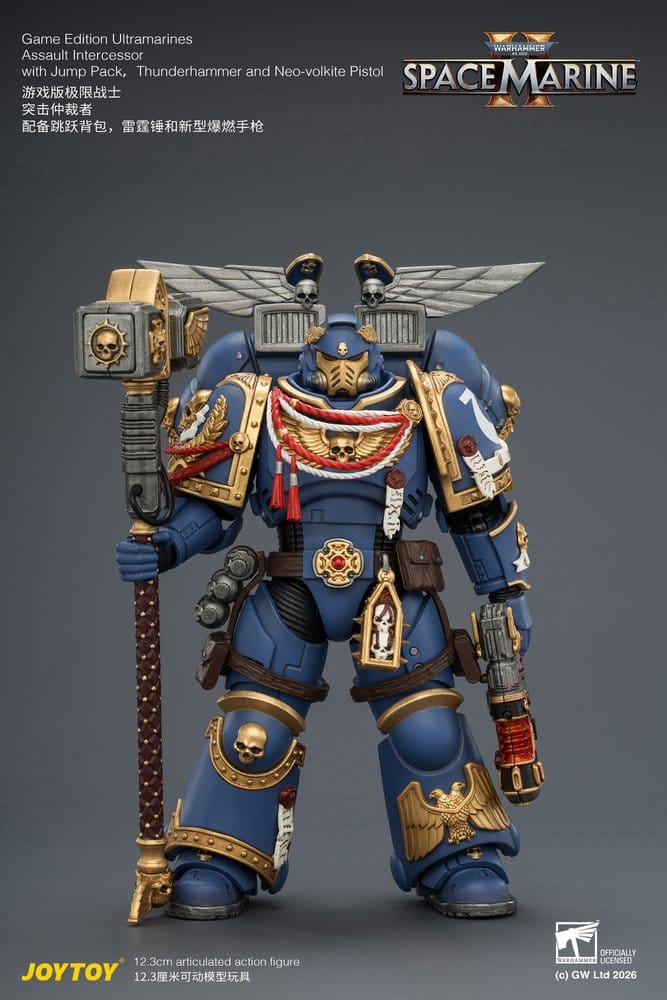Warhammer Actionfigur Spelledition Ultramarines Assault Intercessor 12 cm