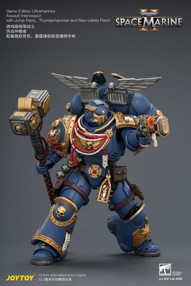 Warhammer Actionfigur Spelledition Ultramarines Assault Intercessor 12 cm