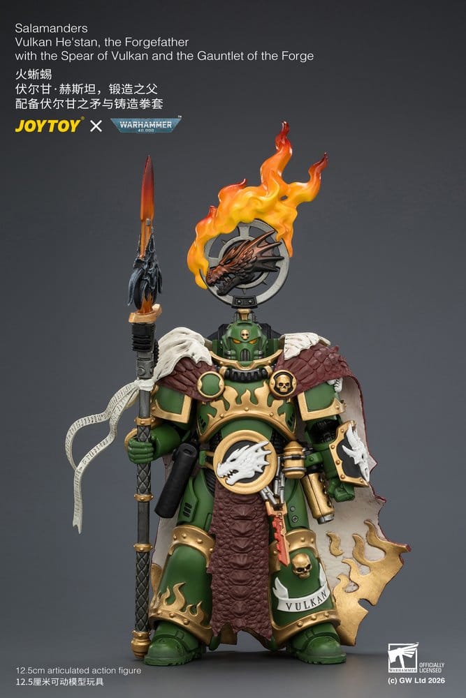 Warhammer Action Figur Salamanders Vulkan He'stan