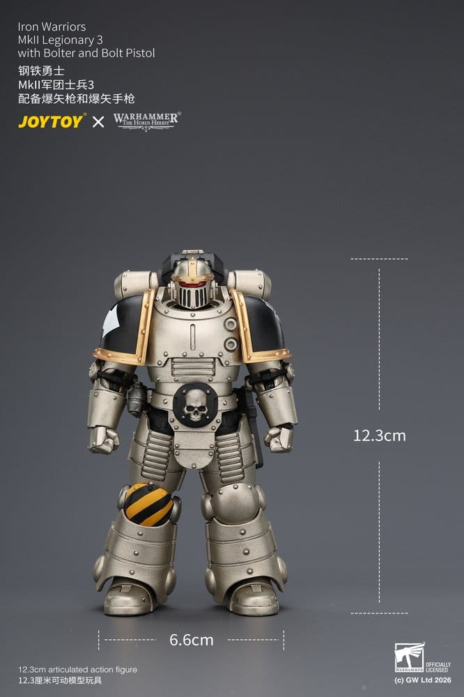 Warhammer The Horus Heresy Actionfigur Iron Warriors MkII Legionär 3 12,3 cm
