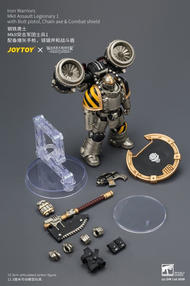 Warhammer The Horus Heresy Actionfigur Iron Warriors MkII Assault Legionär 12,3 cm