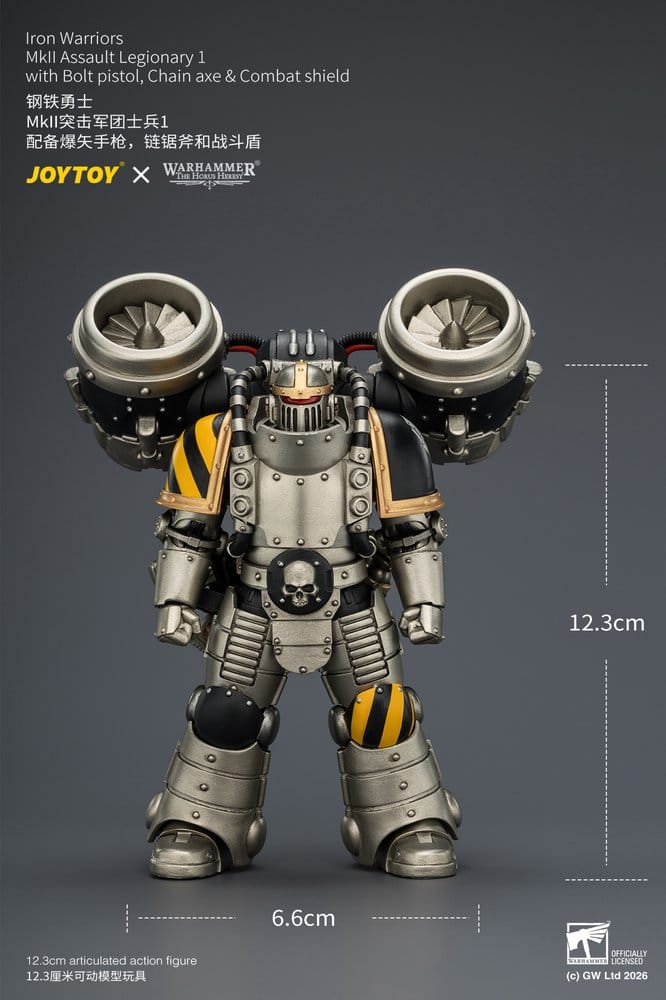 Warhammer The Horus Heresy Actionfigur Iron Warriors MkII Assault Legionär 12,3 cm