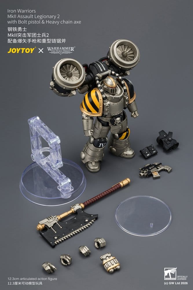 Warhammer The Horus Heresy Actionfigur Iron Warriors MkII Assault Legionary 2, 12,3 cm