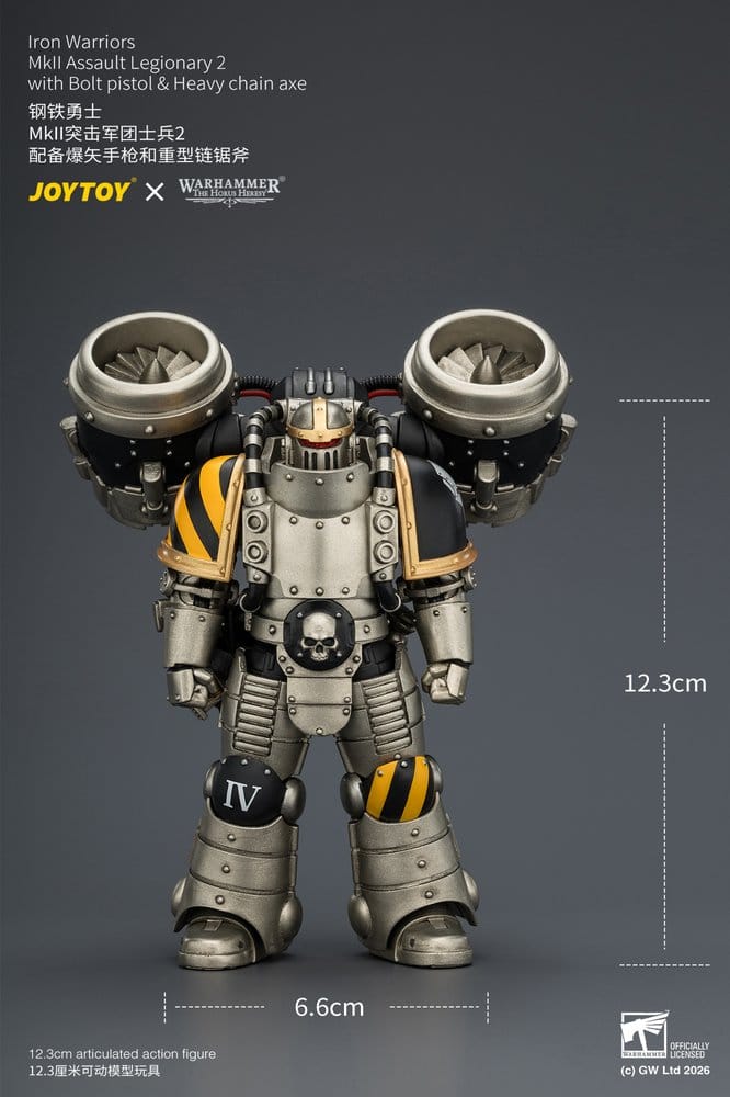 Warhammer The Horus Heresy Actionfigur Iron Warriors MkII Assault Legionary 2, 12,3 cm