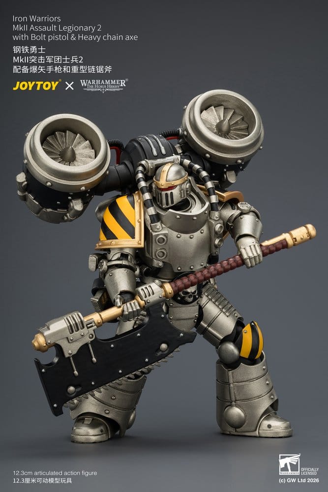 Warhammer The Horus Heresy Actionfigur Iron Warriors MkII Assault Legionary 2, 12,3 cm