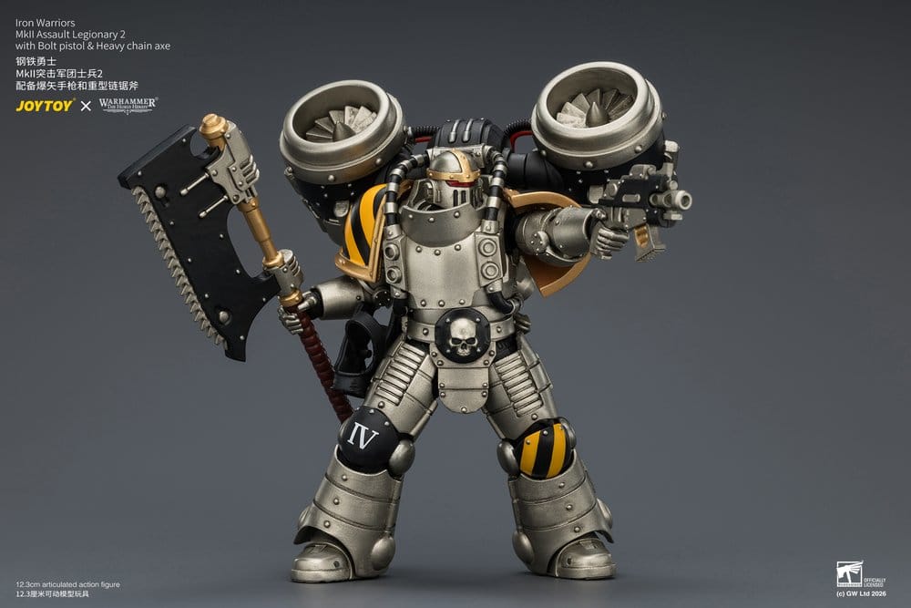 Warhammer The Horus Heresy Actionfigur Iron Warriors MkII Assault Legionary 2, 12,3 cm