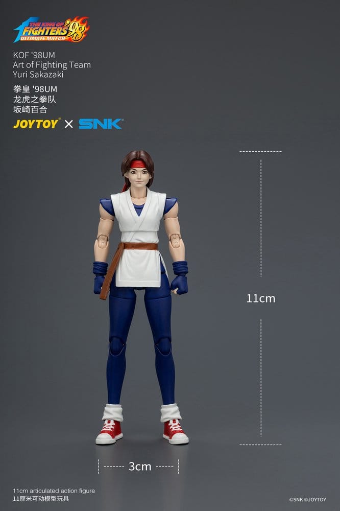 The King of Fighters '98 Ultimate Match Actionfigur Yuri Sakazaki (Art of Fighting-laget) 12 cm