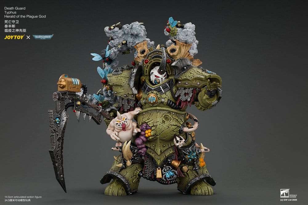 Warhammer Action Figure Death Guard Typhus Herald of the Plague God 15 cm