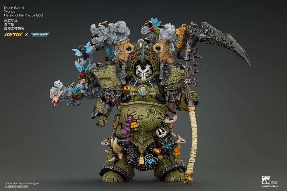 Warhammer Action Figure Death Guard Typhus Herald of the Plague God 15 cm
